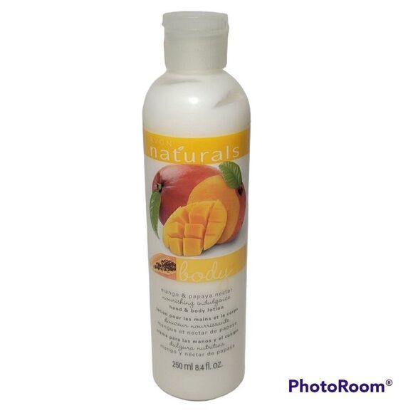 Avon Naturals Hand Body Lotion Mango & Papaya Nectar 8.4oz Full Size New Sealed - Picture 1 of 9